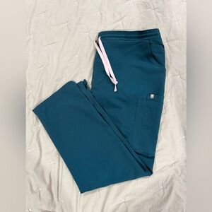 Figs Women’s Yola Scrub Pants Carribean Blue XL